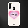 cancer minimalistic glass case for redmi note 8 image