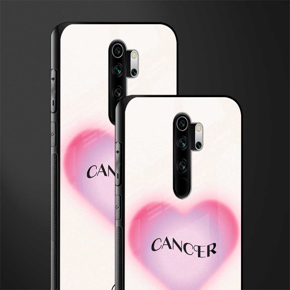 cancer minimalistic glass case for redmi note 8 pro image-2