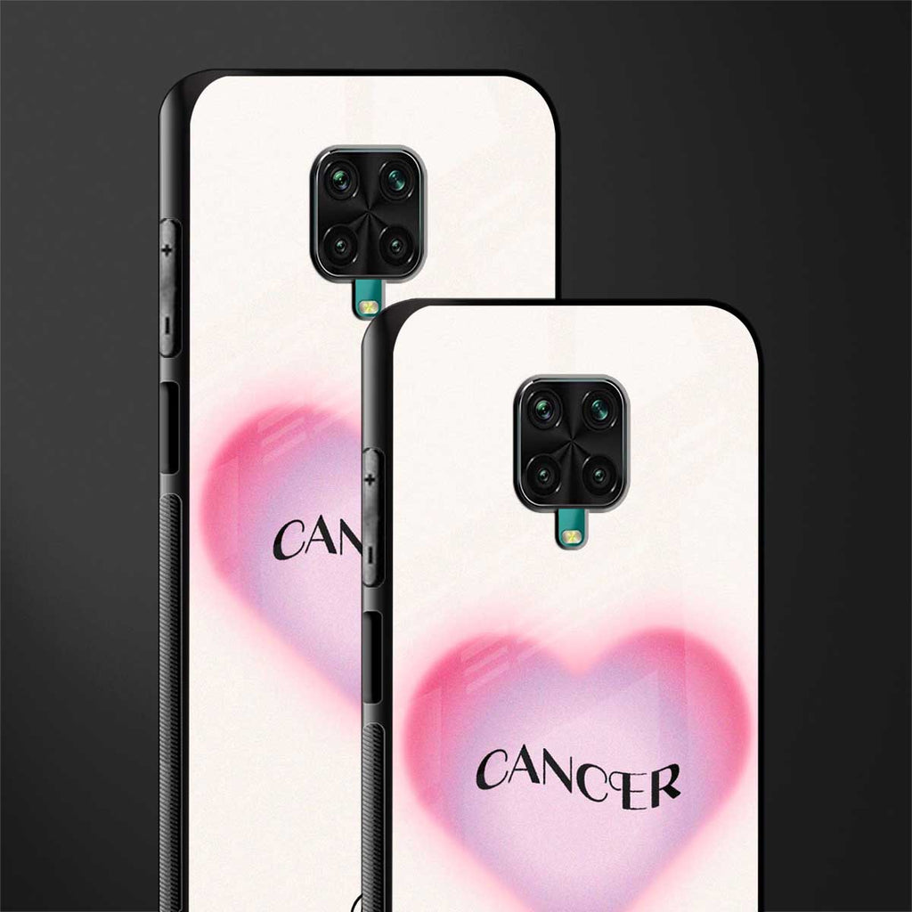 cancer minimalistic glass case for redmi note 9 pro image-2