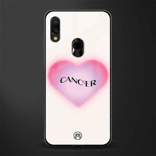 cancer minimalistic glass case for redmi note 7 image