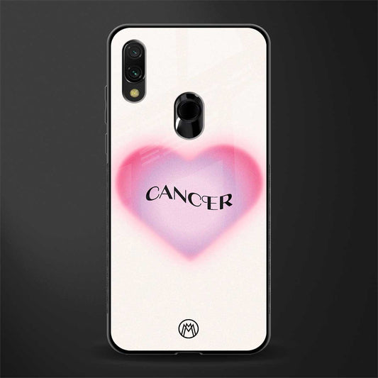 cancer minimalistic glass case for redmi note 7 pro image