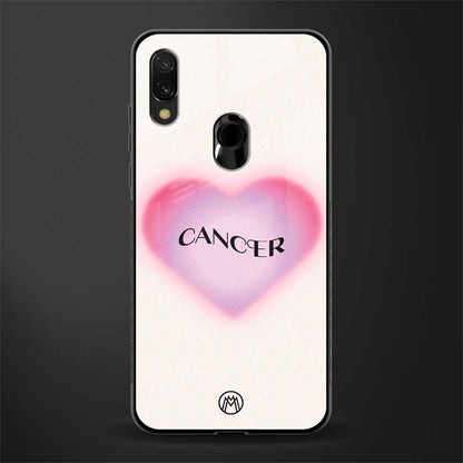 cancer minimalistic glass case for redmi 7redmi y3 image