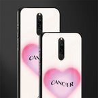 cancer minimalistic glass case for redmi 8 image-2