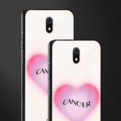 cancer minimalistic glass case for redmi 8a image-2