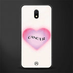 cancer minimalistic glass case for redmi 8a image
