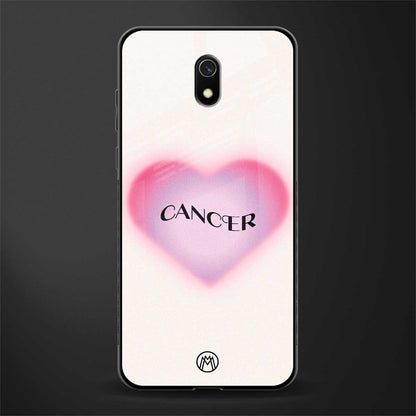 cancer minimalistic glass case for redmi 8a image