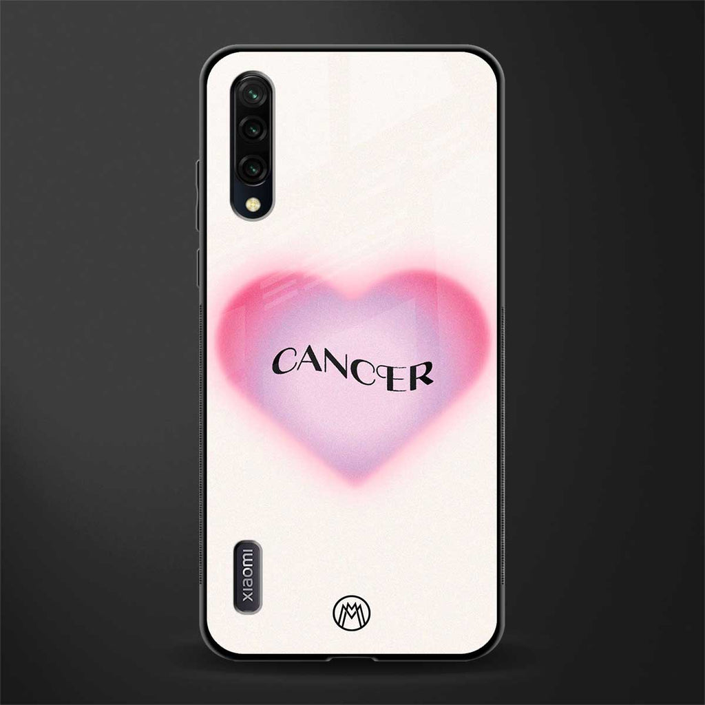 cancer minimalistic glass case for mi a3 redmi a3 image