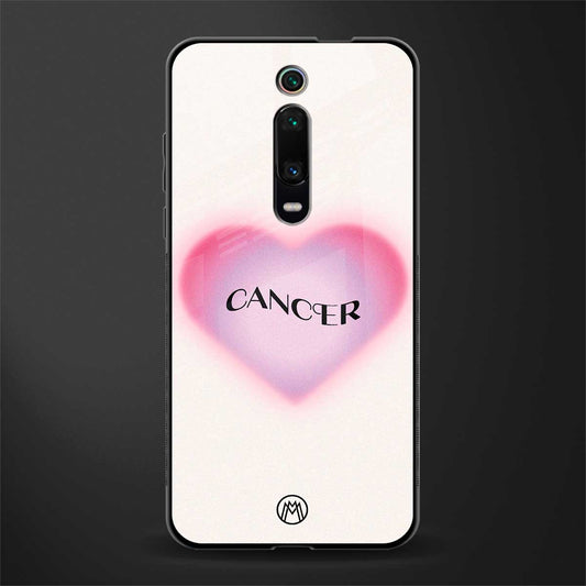 cancer minimalistic glass case for redmi k20 pro image