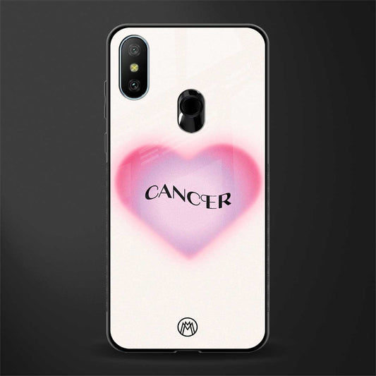 cancer minimalistic glass case for redmi 6 pro image