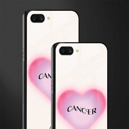 cancer minimalistic glass case for oppo a3s image-2