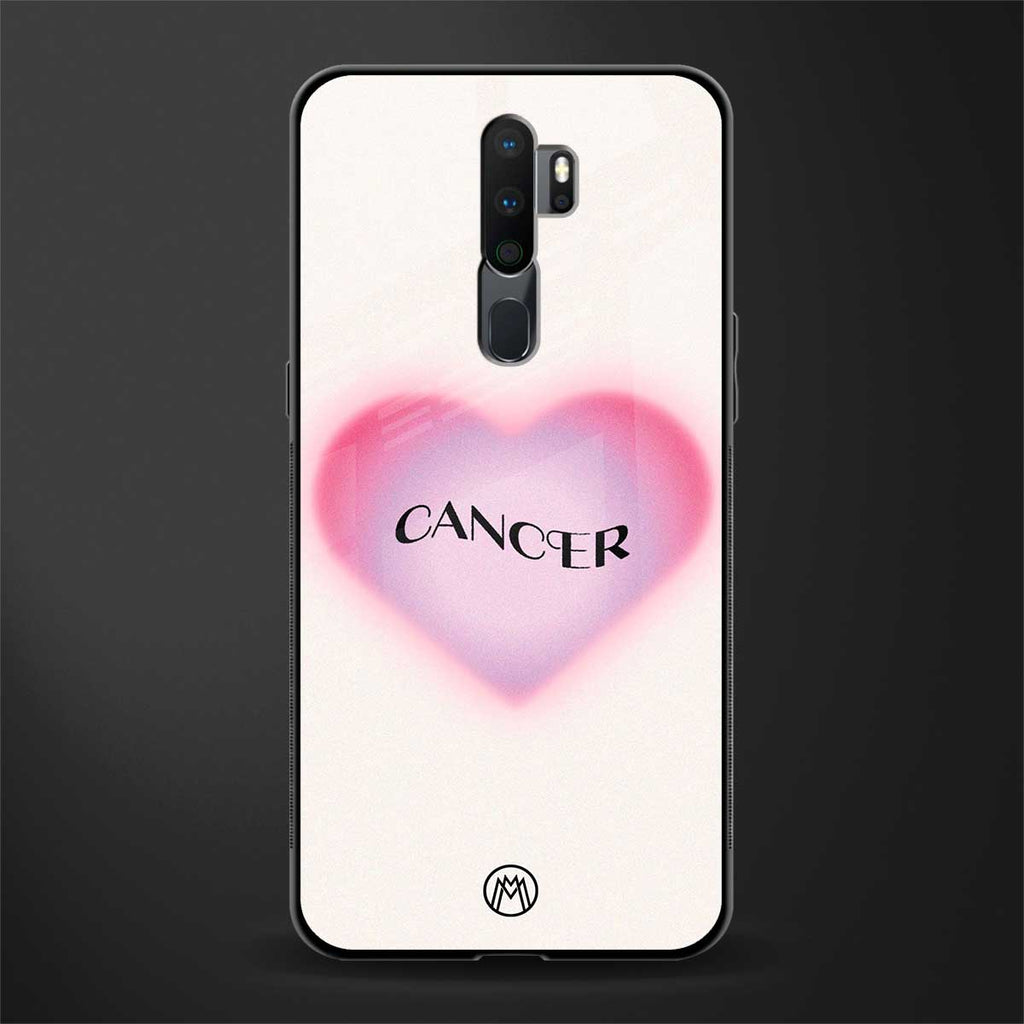 cancer minimalistic glass case for oppo a5 2020 image