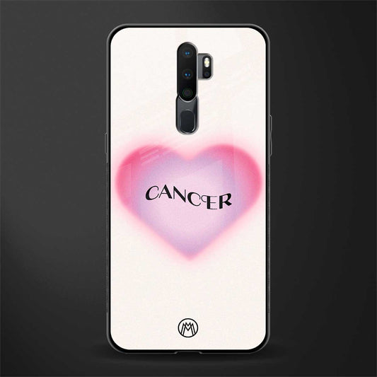 cancer minimalistic glass case for oppo a5 2020 image