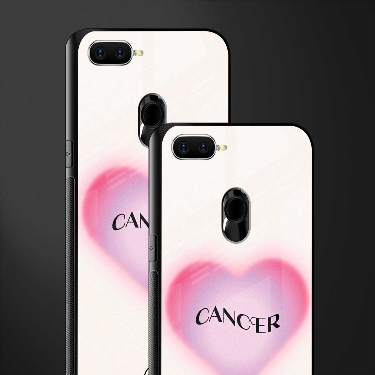 cancer minimalistic glass case for oppo a5s image-2