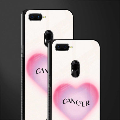 cancer minimalistic glass case for oppo a7 image-2