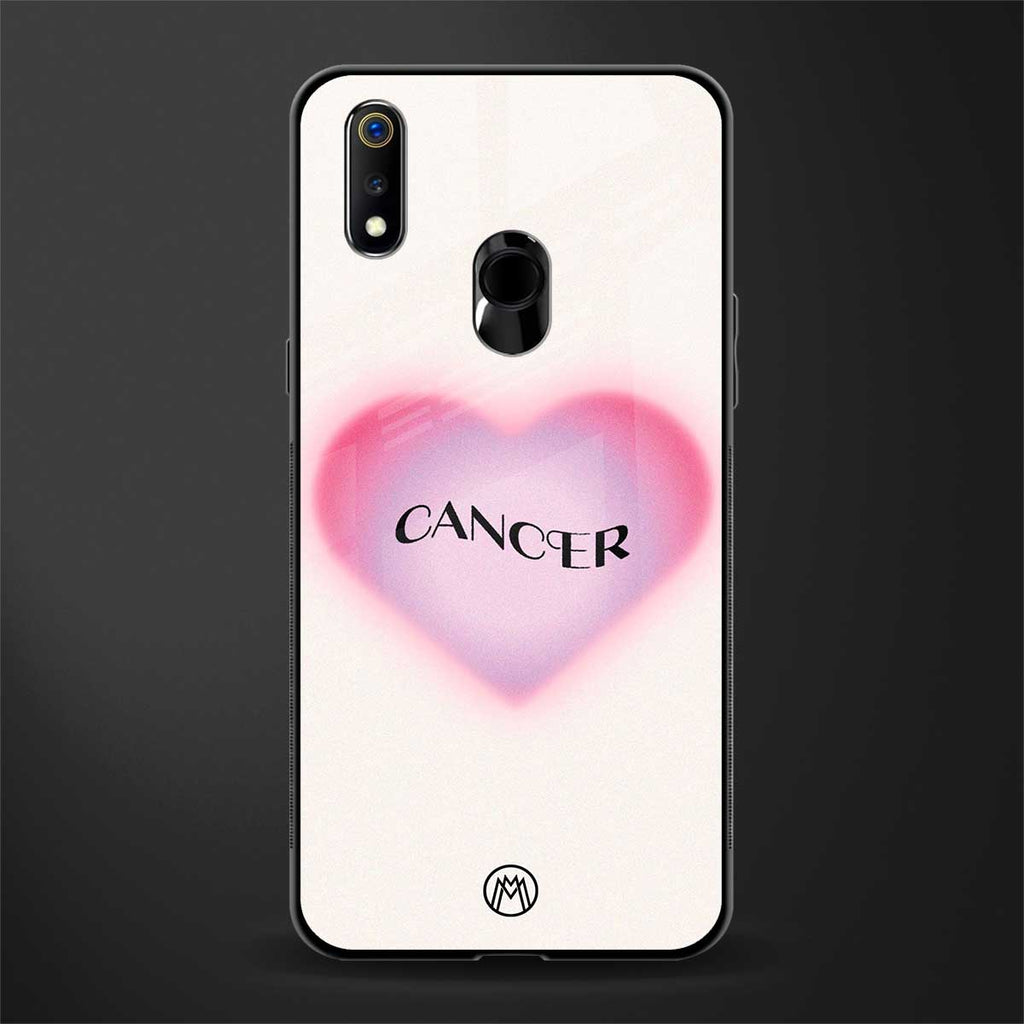cancer minimalistic glass case for realme 3 pro image