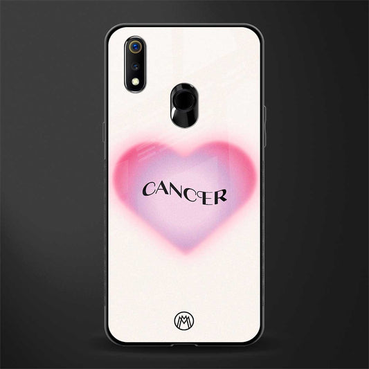 cancer minimalistic glass case for realme 3 pro image