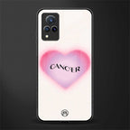 cancer minimalistic glass case for vivo v21 5g image