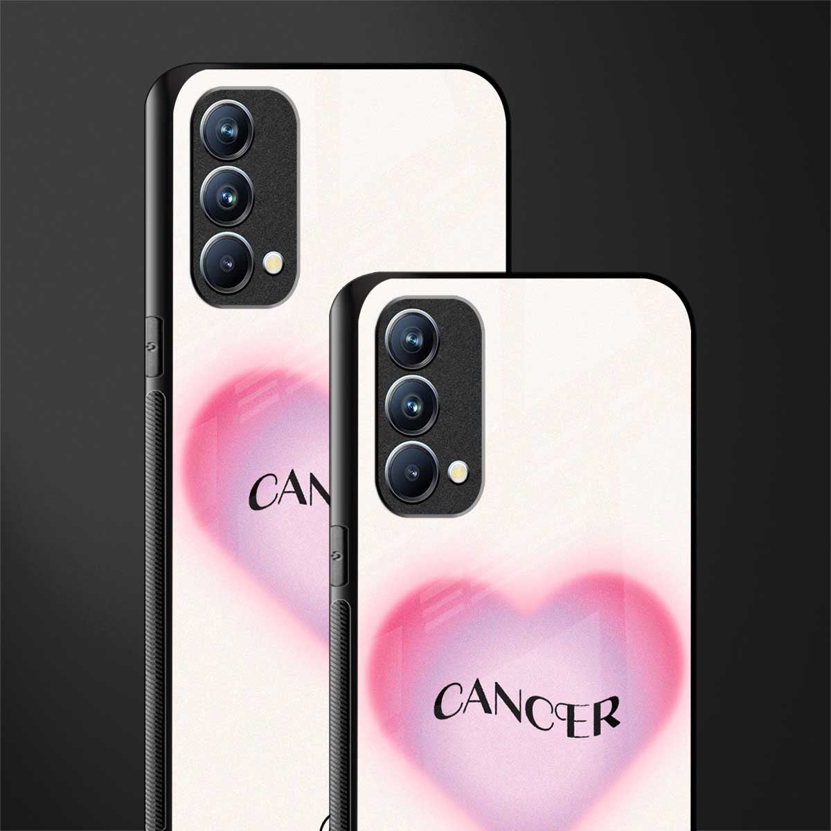 cancer minimalistic glass case for oppo f19s image-2