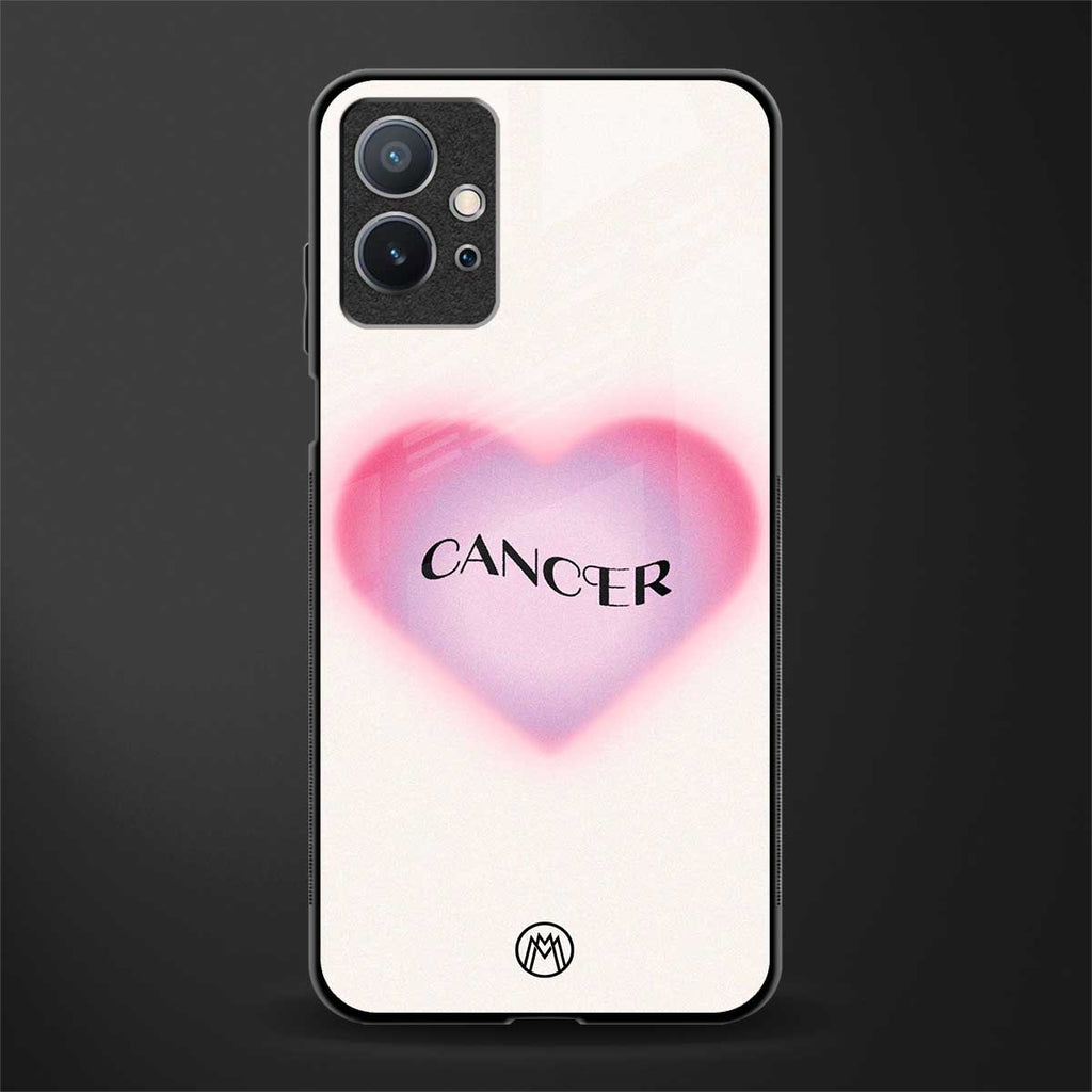 cancer minimalistic glass case for vivo y75 5g image