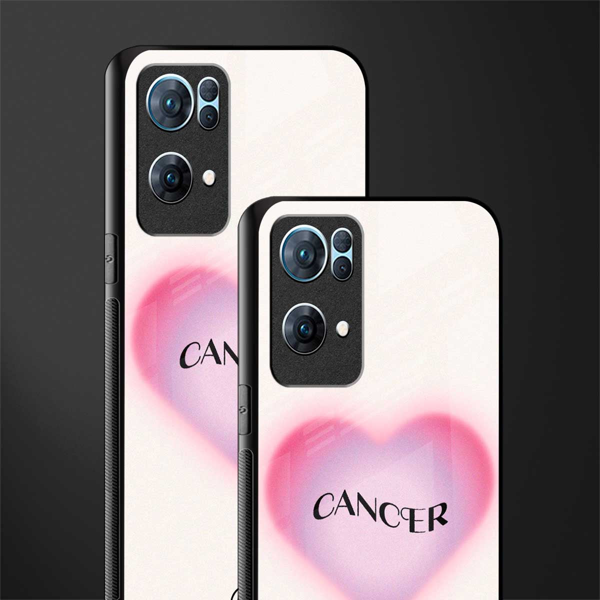 cancer minimalistic glass case for oppo reno7 pro 5g image-2