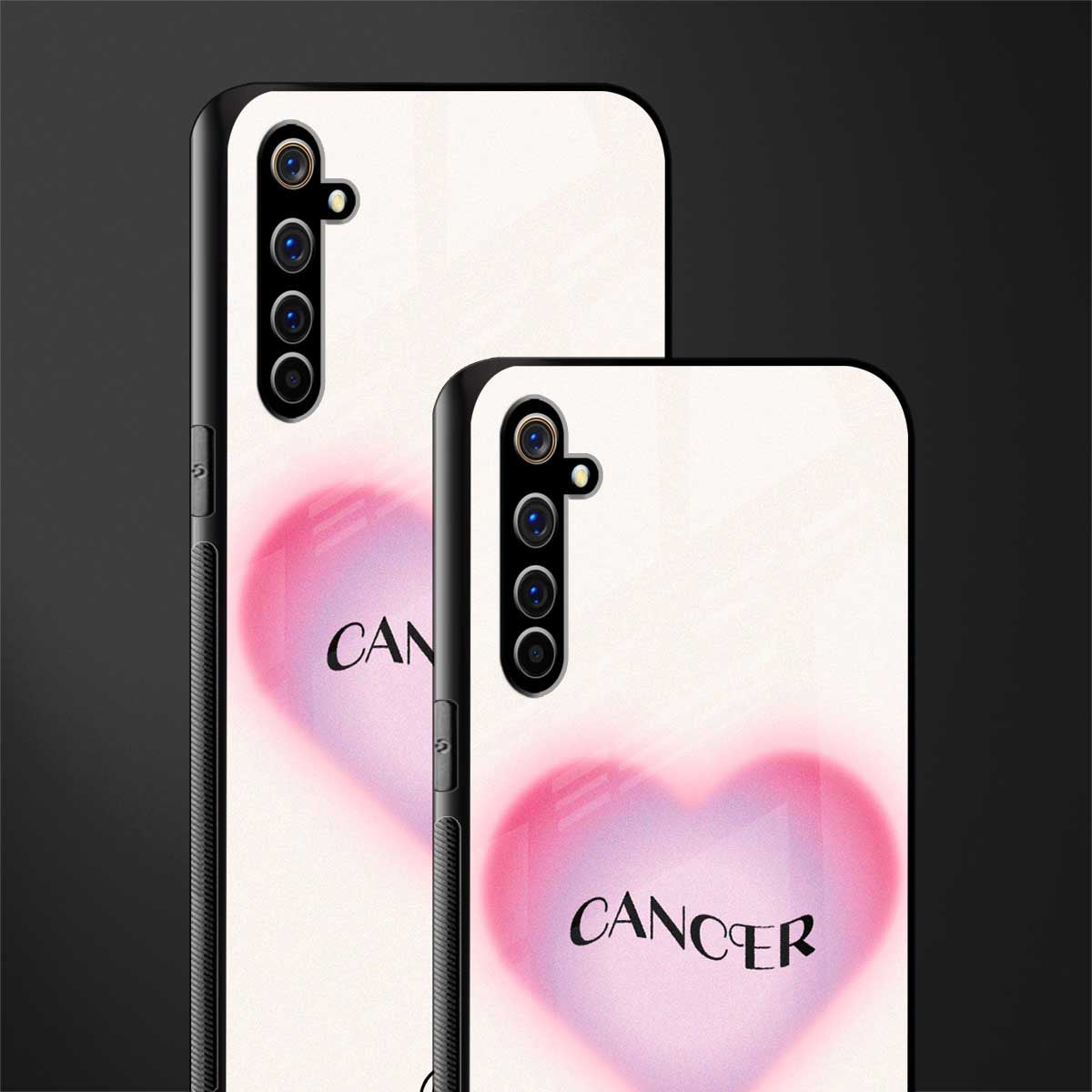 cancer minimalistic glass case for realme x50 pro image-2