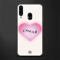 cancer minimalistic glass case for samsung galaxy a20s image