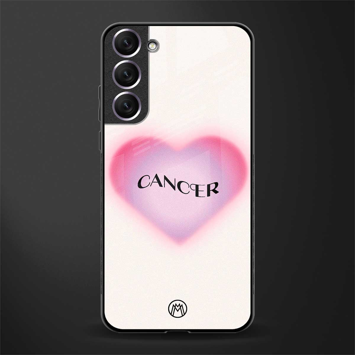cancer minimalistic glass case for samsung galaxy s21 image