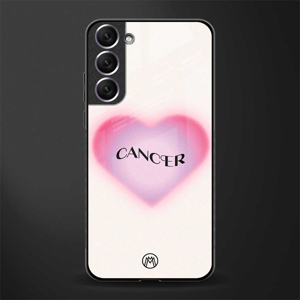 cancer minimalistic glass case for samsung galaxy s21 fe 5g image