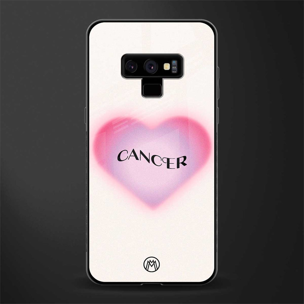 cancer minimalistic glass case for samsung galaxy note 9 image