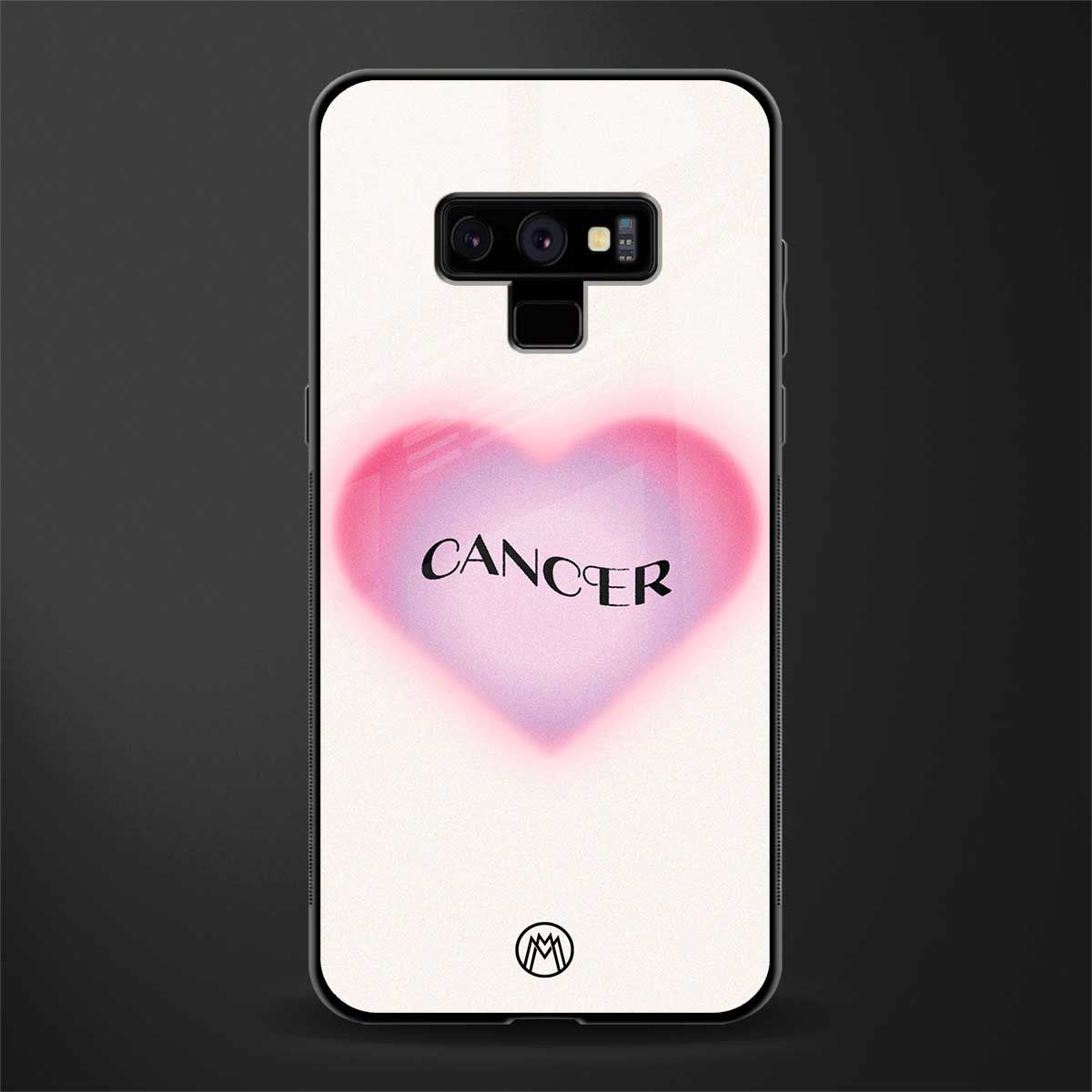 cancer minimalistic glass case for samsung galaxy note 9 image