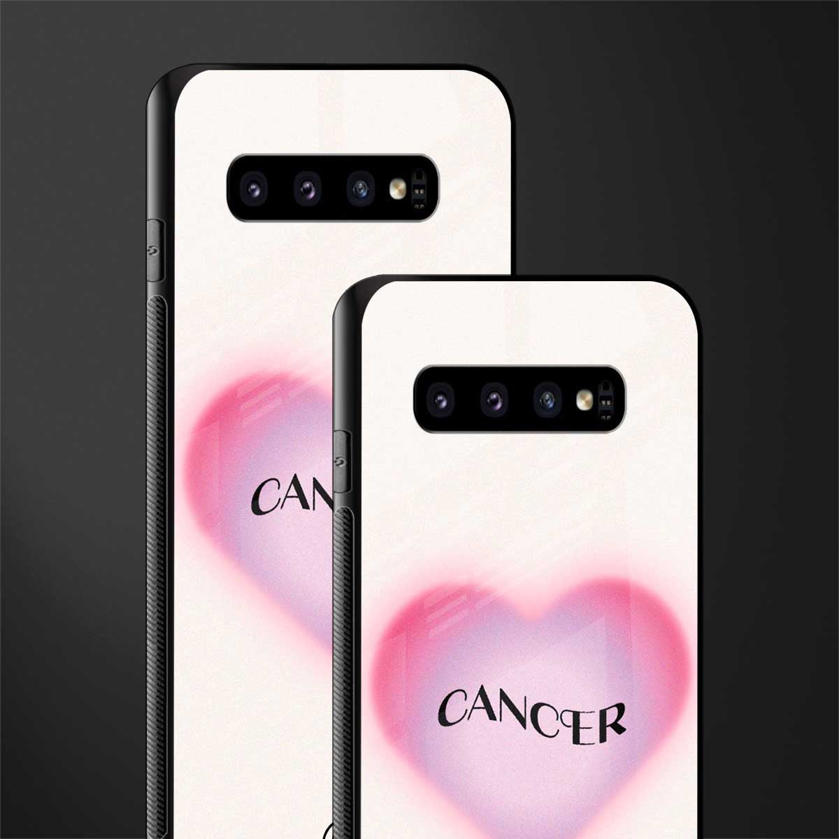 cancer minimalistic glass case for samsung galaxy s10 image-2