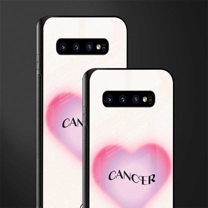 cancer minimalistic glass case for samsung galaxy s10 plus image-2