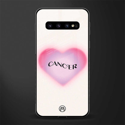 cancer minimalistic glass case for samsung galaxy s10 image