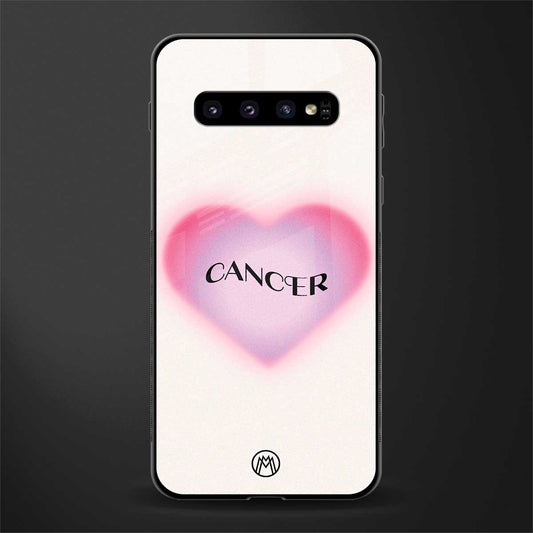 cancer minimalistic glass case for samsung galaxy s10 image