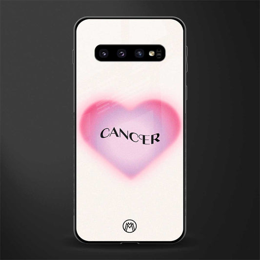 cancer minimalistic glass case for samsung galaxy s10 plus image