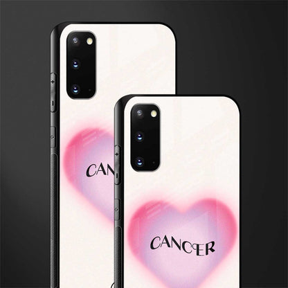 cancer minimalistic glass case for samsung galaxy s20 image-2