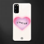 cancer minimalistic glass case for samsung galaxy s20 image