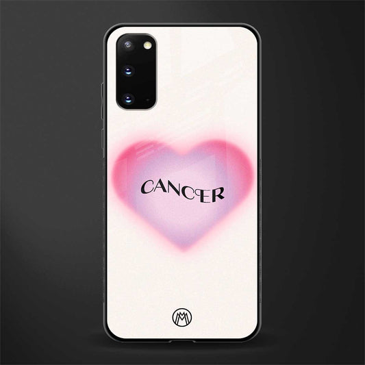 cancer minimalistic glass case for samsung galaxy s20 image