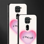 cancer minimalistic glass case for redmi note 9 image-2