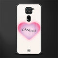 cancer minimalistic glass case for redmi note 9 image