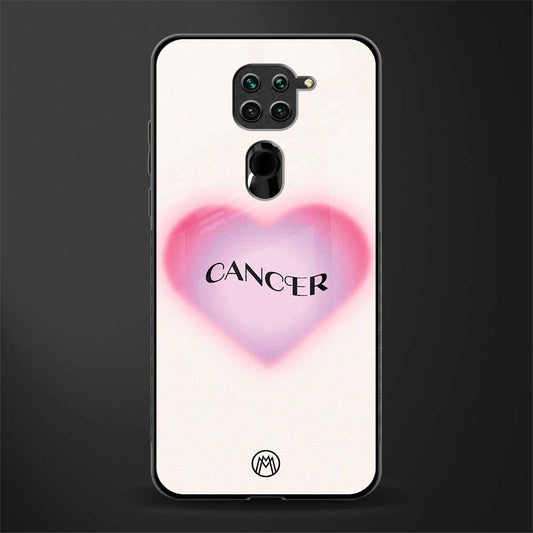 cancer minimalistic glass case for redmi note 9 image