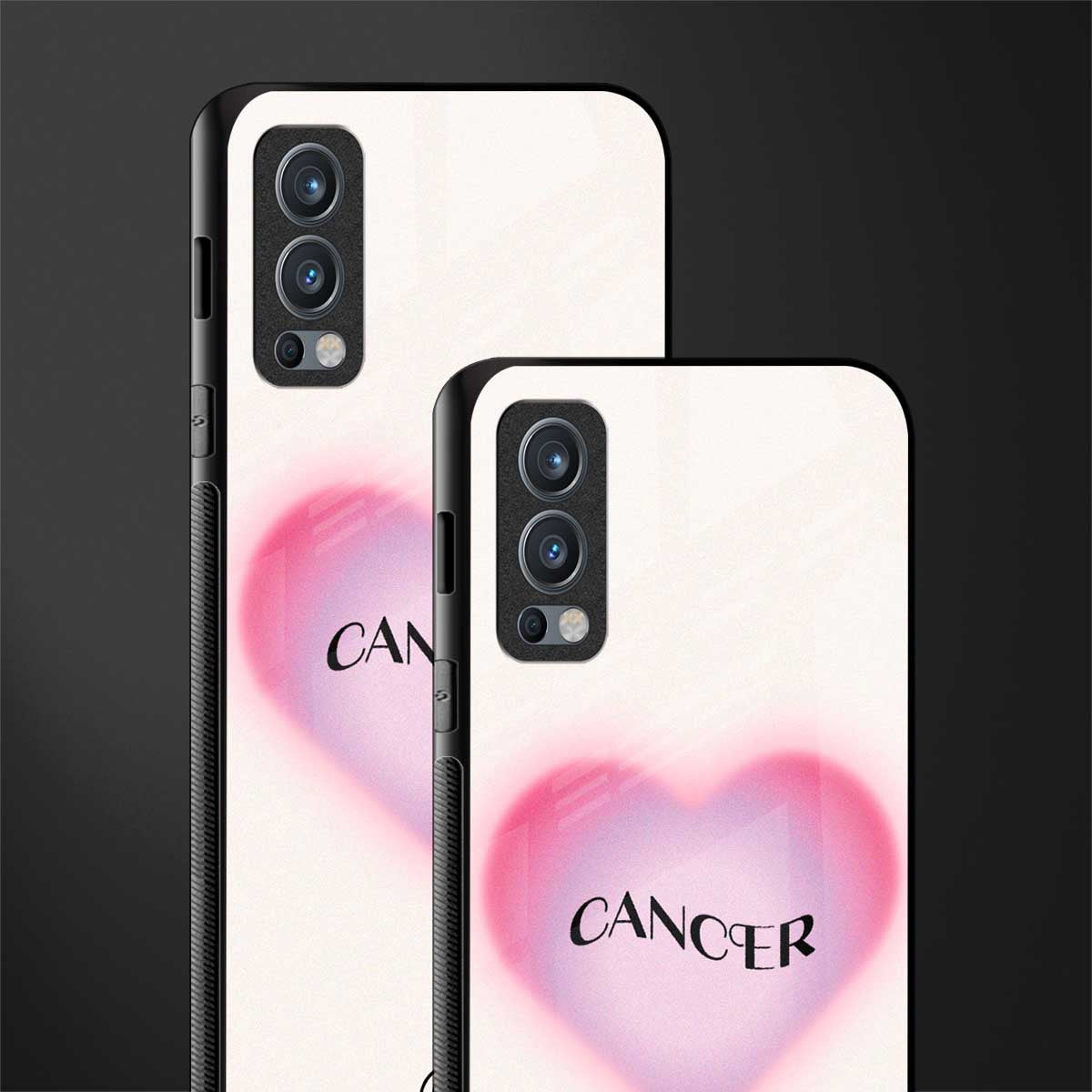 cancer minimalistic glass case for oneplus nord 2 5g image-2