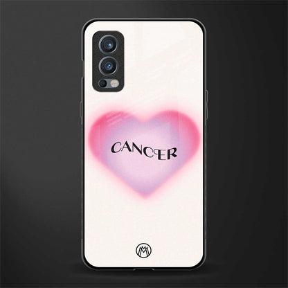 cancer minimalistic glass case for oneplus nord 2 5g image