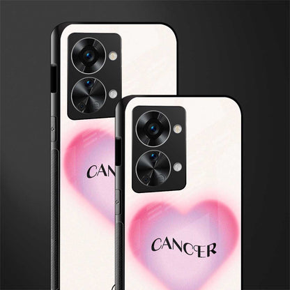 cancer minimalistic glass case for phone case | glass case for oneplus nord 2t 5g