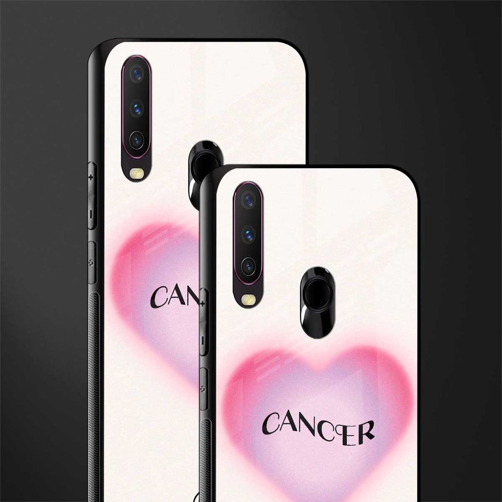 cancer minimalistic glass case for vivo y12 image-2