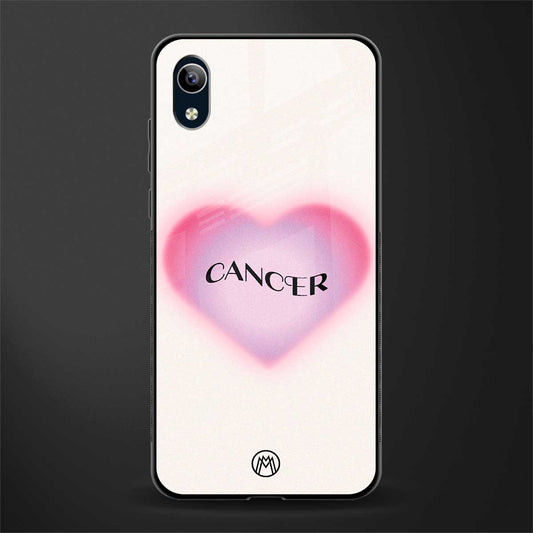 cancer minimalistic glass case for vivo y1s without fingerprint image