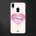 cancer minimalistic glass case for vivo y91 image
