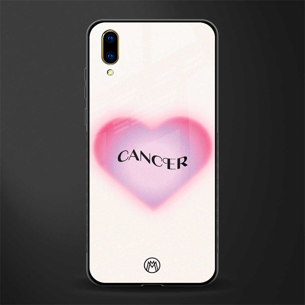 cancer minimalistic glass case for vivo v11 pro image