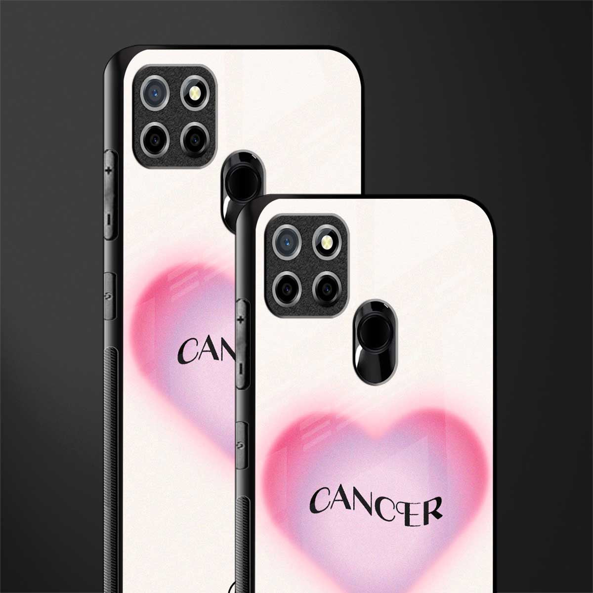 cancer minimalistic glass case for realme narzo 30a image-2