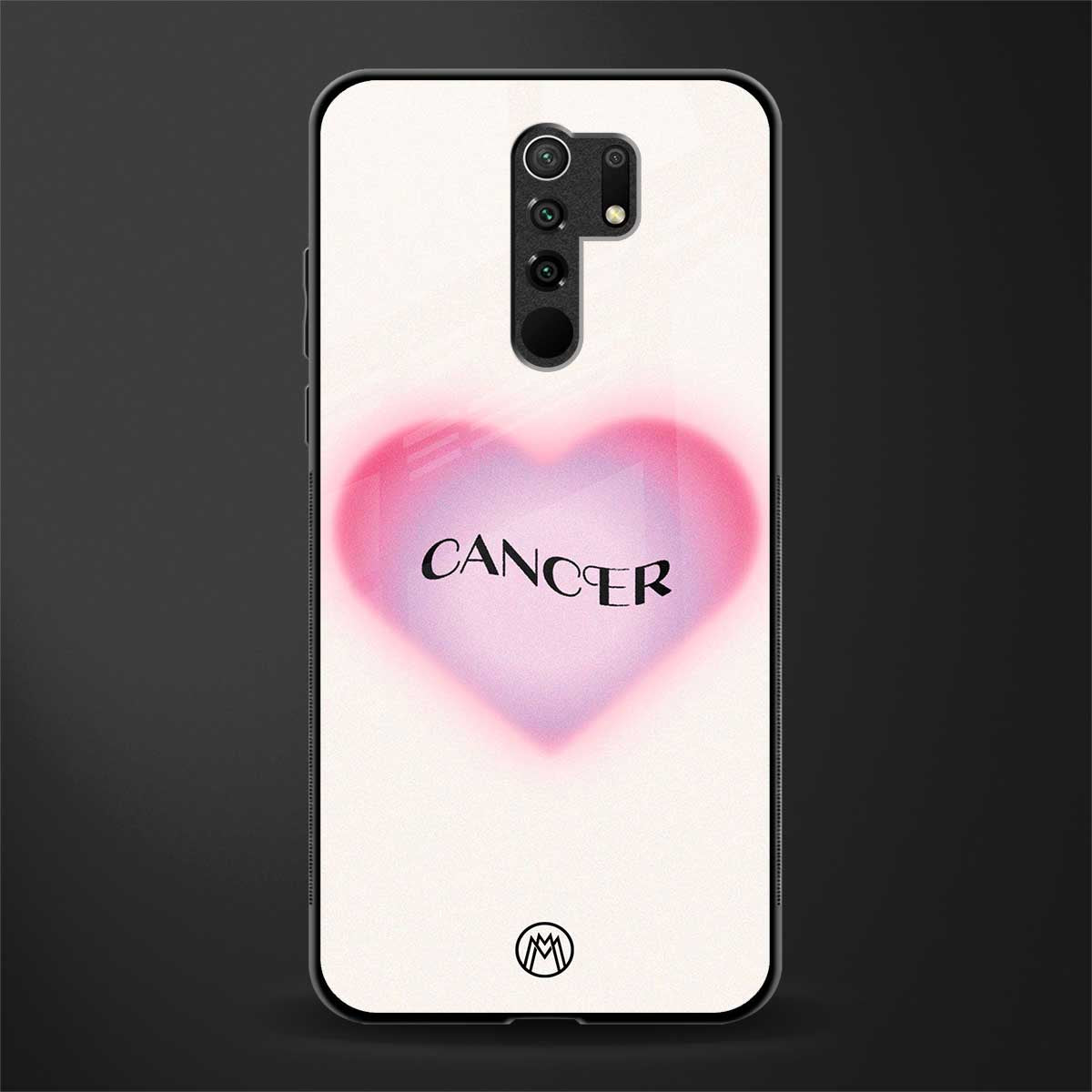 cancer minimalistic glass case for poco m2 image